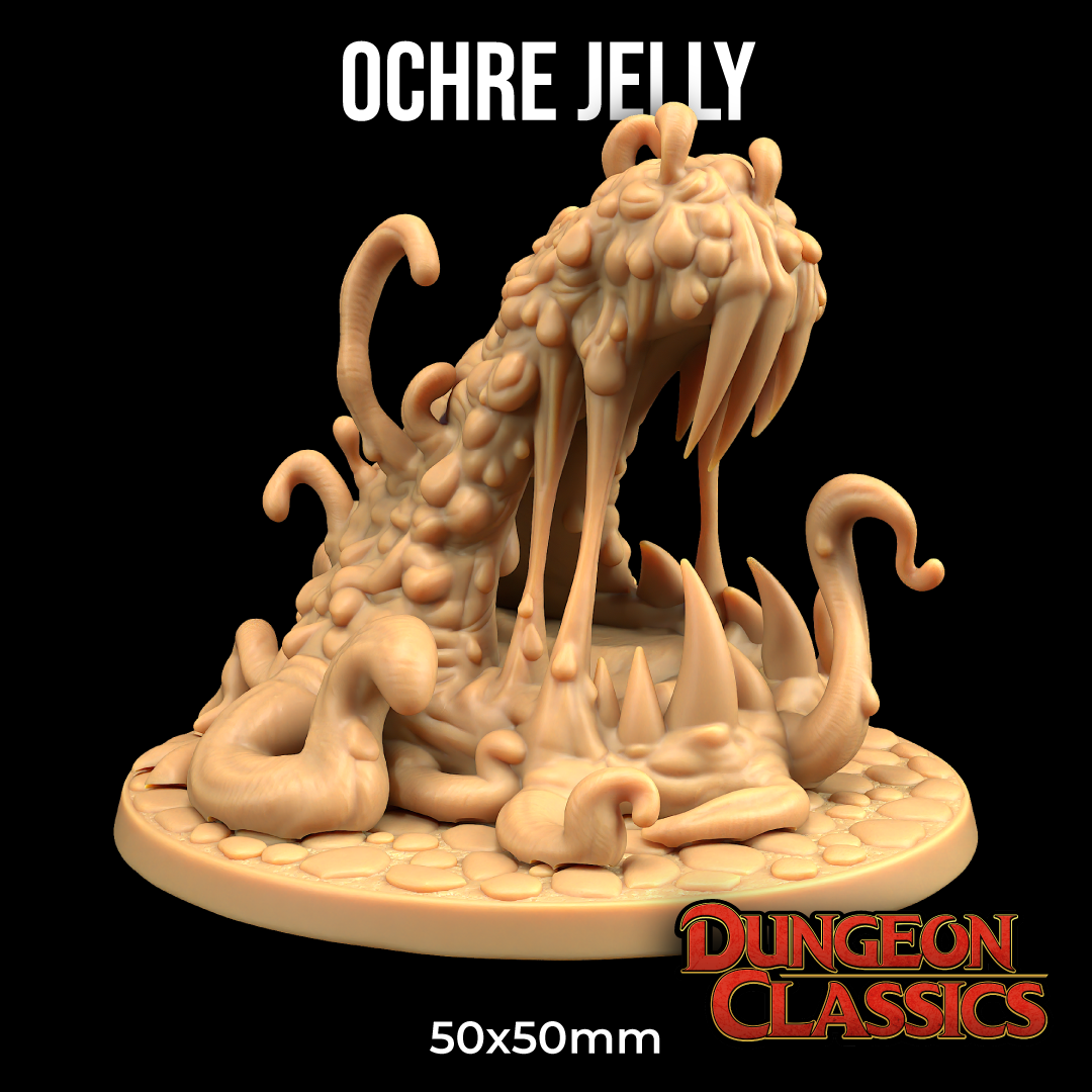 Ochre Jelly (Flabber) | PRESUPPORTED | Dungeon Classics